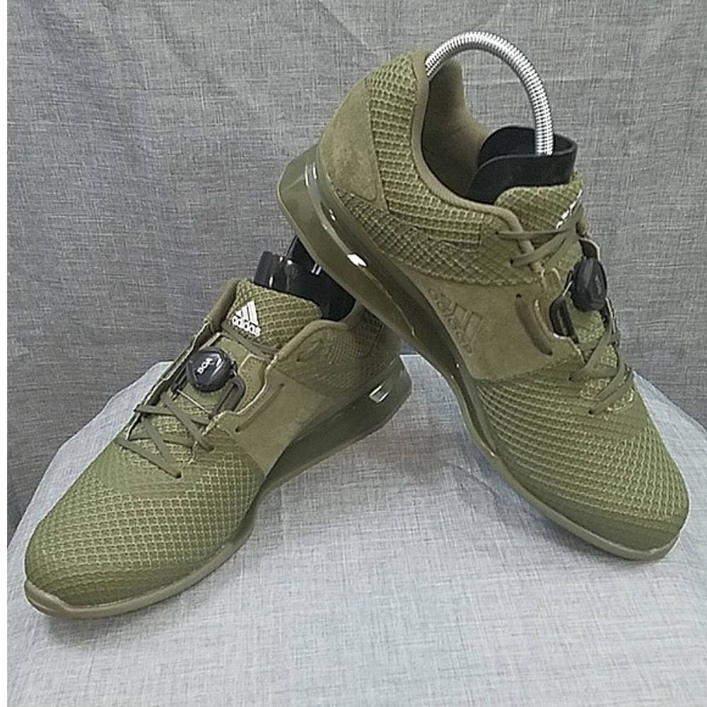 Adidas Leistung NWOT 16 II BD7159 Weightlifting Boa Shoes Raw Khaki SZ 14 READ